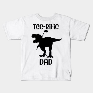 Teerific Dad golf lover sticker Kids T-Shirt